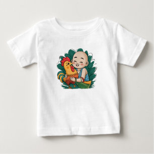T-Shirt   Chloe Baby Hugs The Rooster