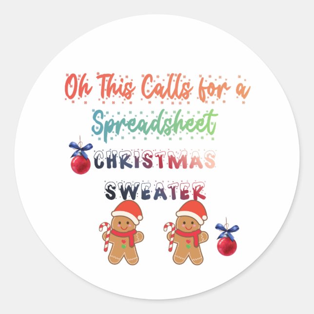 T-Shirt Classic Round Sticker (Front)