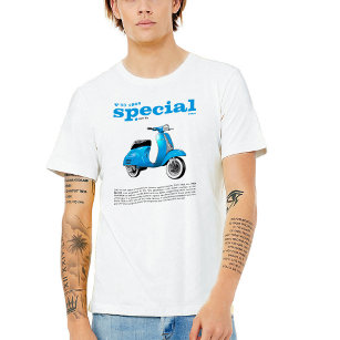 T-Shirt Classic Scooter V-50 Special Blue