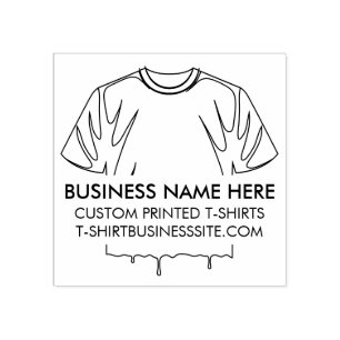 T-shirt Clothing Apparel Print Business Rubber Stamp