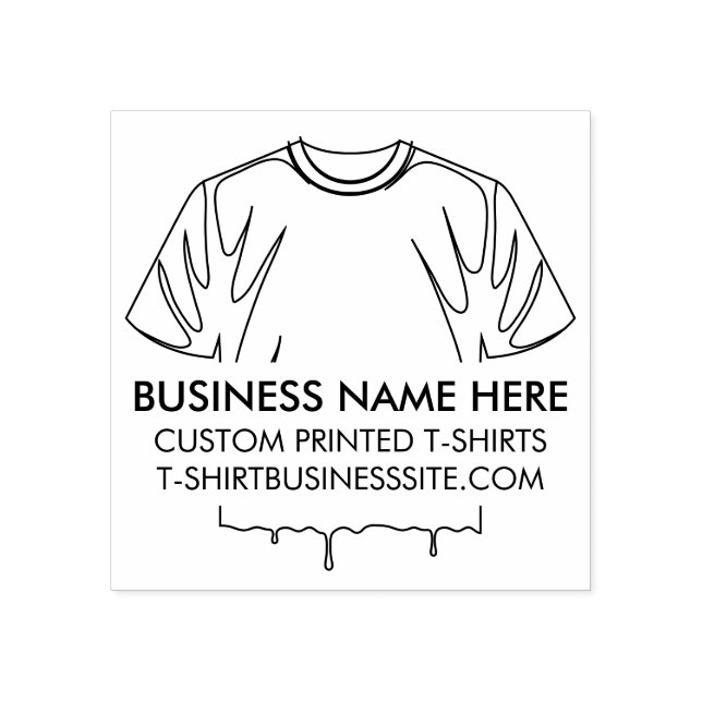 T-shirt Clothing Apparel Print Business Rubber Stamp (Imprint)