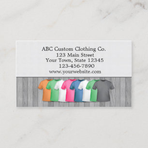 T-shirt Clothing Store Business Card