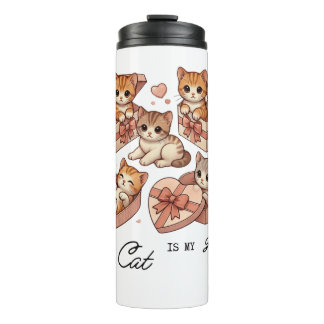 T-Shirt cute gift cat Thermal Tumbler