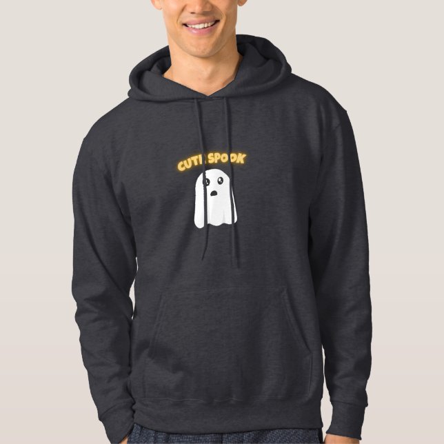 T-Shirt Cute Spook | Minimalist Kawaii Ghost Hallo Hoodie (Front)