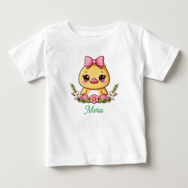 T-Shirt cute yellow duck (Front)