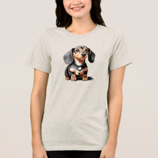 T-shirt Dachshund Tri-Blend Shirt