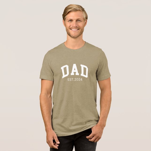 T-Shirt - DAD Est. 2024 Tri-Blend Shirt (Front Full)
