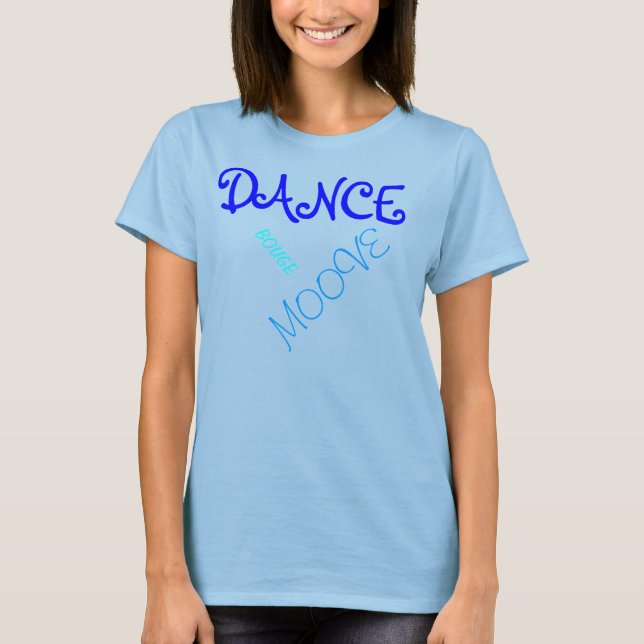 T-shirt dance gray bleu (Front)