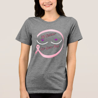T-Shirt Design B In October we wear turquoise Tri-Blend Shirt