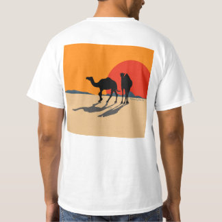 T-shirt: Design "Camels and sunset" T-Shirt