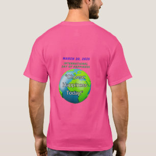 T-Shirt design, Day of Happiness 20 March, 2025,