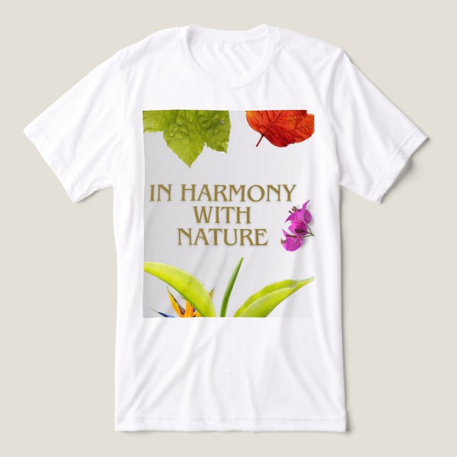 T-Shirt design for nature preservation Tri-Blend Shirt (Design Front)