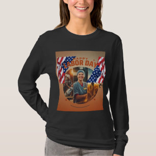 T-shirt design of Happy labour day