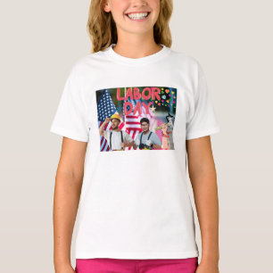 T-shirt design of labour day