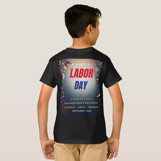 T-shirt design of labour day (Back Full)