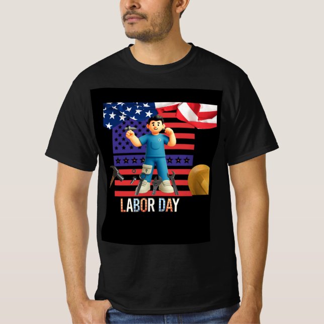 T-shirt design of labour day (Front)