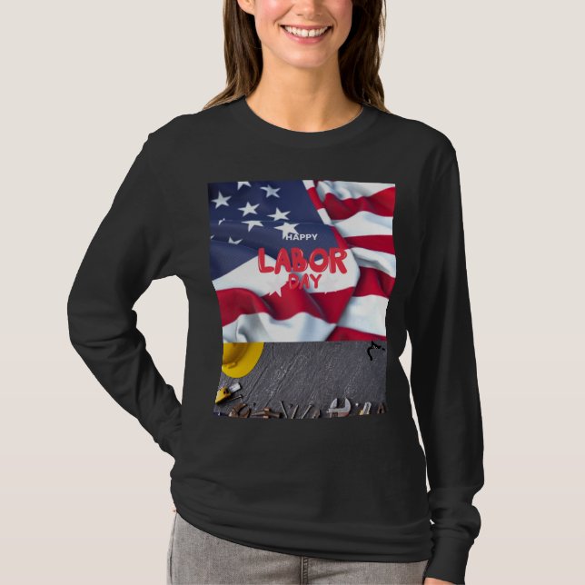 T-shirt design of labour day art  (Front)