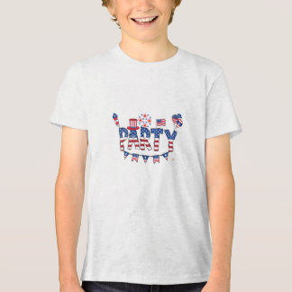 T-shirt design of party image Tri-Blend shirt