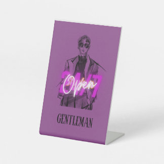 T-shirt design pedestal sign