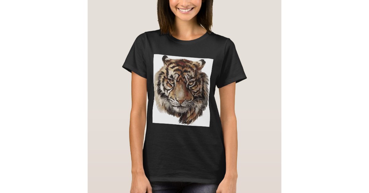Tshirt design with a tiger Zazzle.co.uk