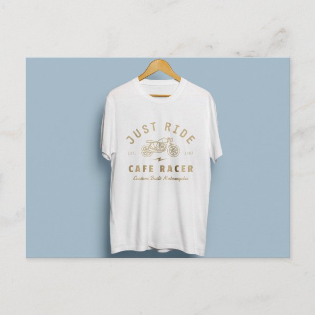T-shirt design with beautiful logo postcard (Front)
