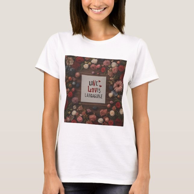 T-Shirt Design with Floral Touch (Front)