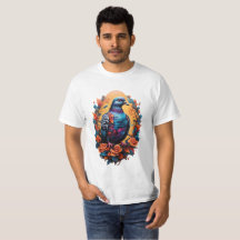 T-shirt design with the pigeon