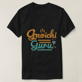 T-shirt design with the text "Gnocchi Guru".