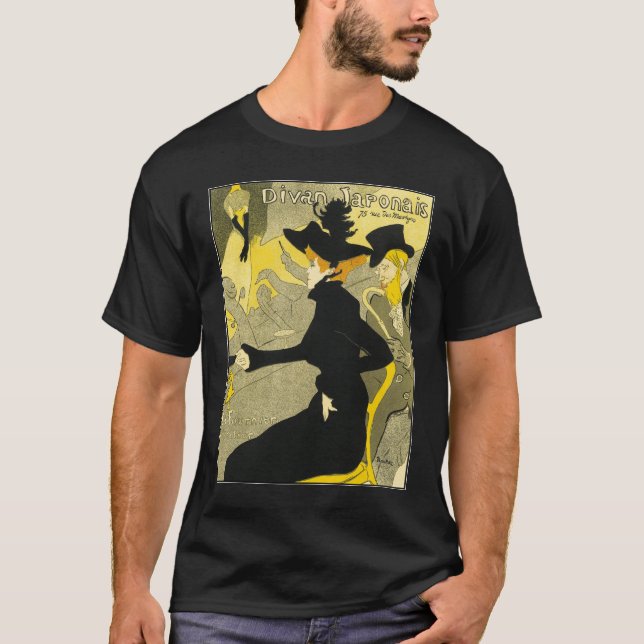 T-Shirt:  Divan Japonais by Toulouse-Lautrec T-Shirt (Front)