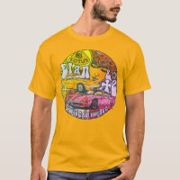 T-shirt "Elan & +2" Pop, Vintage - Orange