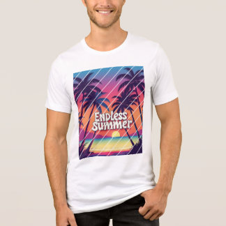  t-shirt Endless Summer retro-style beach Tri-Blend Shirt