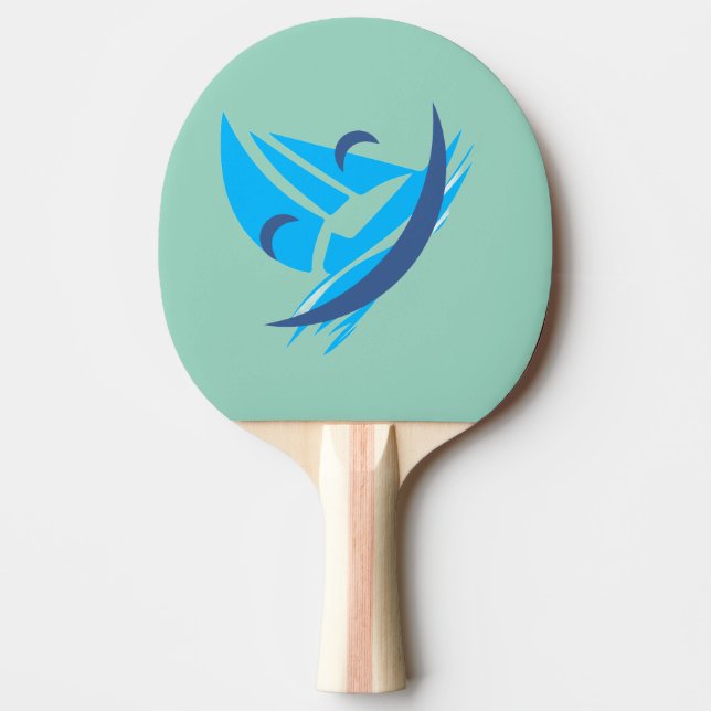 T-shirt enjoy summer ping pong paddle (Front)