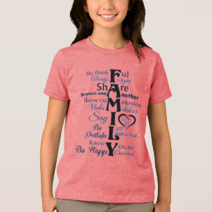 T-Shirt- family lines Tri-Blend Shirt