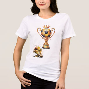 T-Shirt-Family Soccer T-Shirt Tri-Blend Shirt