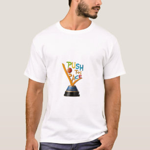 T-shirt featured "Push The Pace".