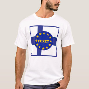 T-Shirt Finland Flag EU Fexit
