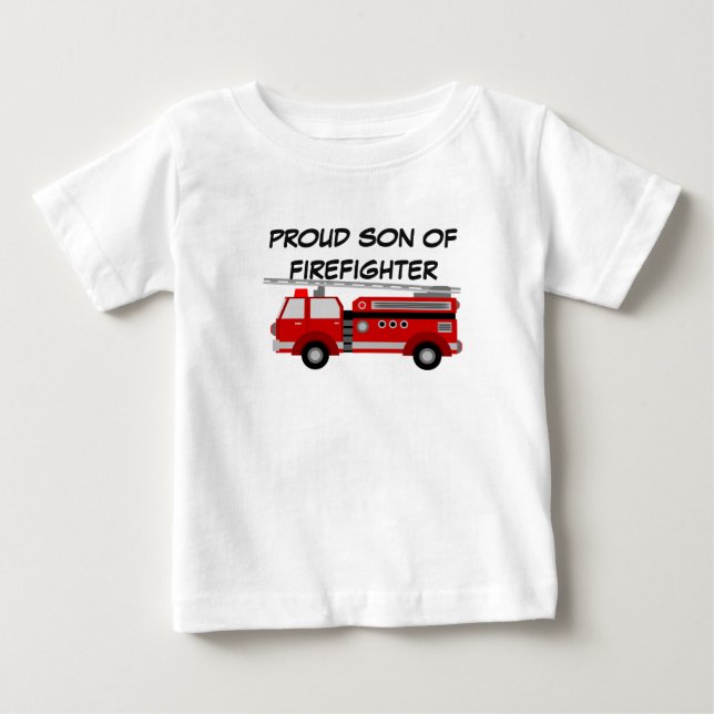 T shirt firefighter for son (Front)