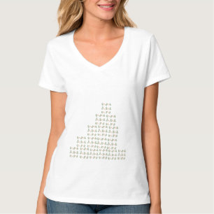 T-Shirt"Floral Bliss" Flower and Leaves Design T-S T-Shirt