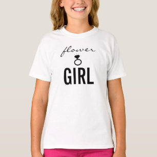 T-Shirt - Flower Girl (Bling) White