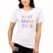 T-Shirt for cat mum, Best cat mum colourful shirt