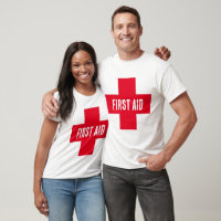 T-Shirt For Him and Her - First Aid Red Cross
