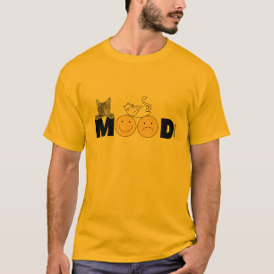 T-Shirt for men Funny Cat Mood