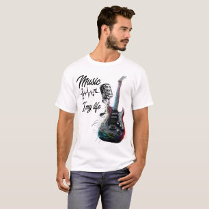 T-Shirt for Men inspiration music electric guitar