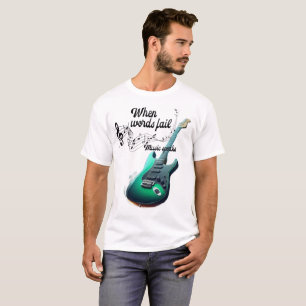 T-Shirt for Men inspiration music electric guitar