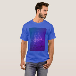 T-Shirt for men Vintage Sailing Adventure Graphic