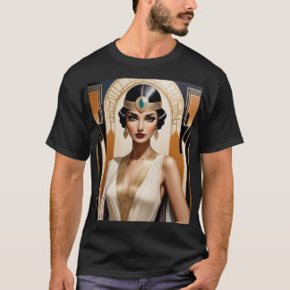 T-shirt For Men with Art Deco Design
