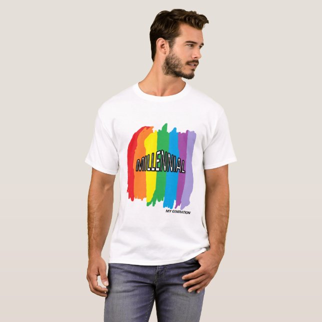 T-shirt for MILLENNIALS (Front Full)