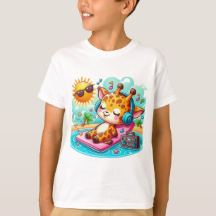 T-shirt for Toddler with Cute Giraffe Illustration