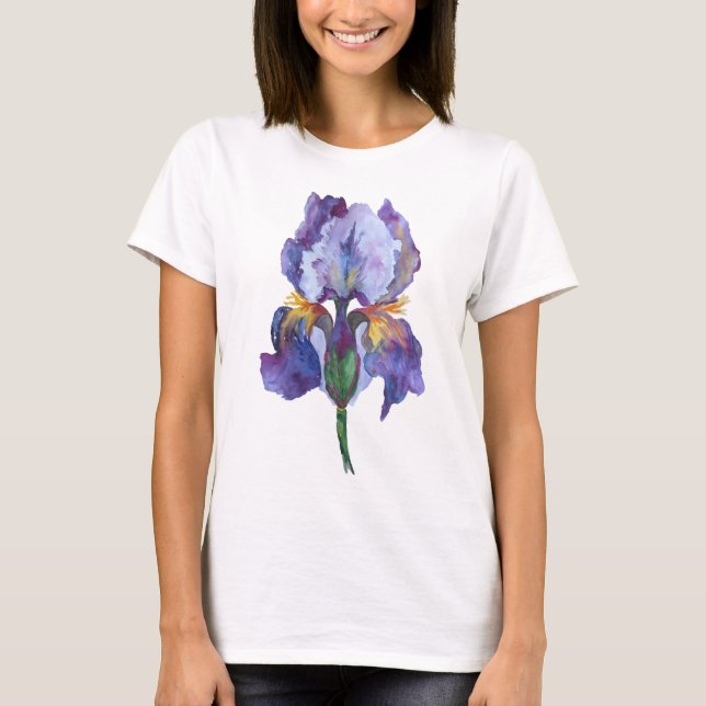 T-shirt for women with flowers print (Front)