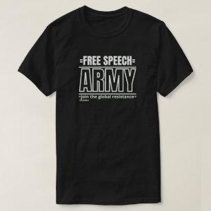 t-shirt  "FREE SPEECH ARMY 2"